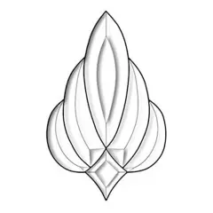 4" x 6-1/2" Exquisite Clear Glass Bevel Cluster EC348