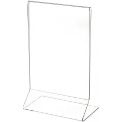 Plymor Clear Acrylic Sign Display / Literature Holder (Side-Load), 5" W x 7" H