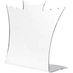 Plymor Acrylic Winged Necklace Display Stand (Mirrored), 8.5" W x 3" D x 7.25" H