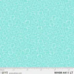 Blue Turquoise Whimsy On The Quad 44"/45" Fabric Per Yard