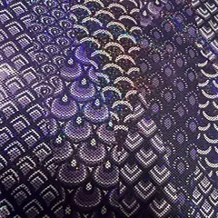 1 Yard Mermaid Hologram Nylon Spandex Fabric for Festival Outfits 58/60 Inch Width