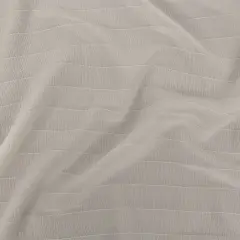 1 Yard Coconut Milk Stretch Crinkled Silk Crepe Pinstripe Luxury Apparel Material 44 inch Width