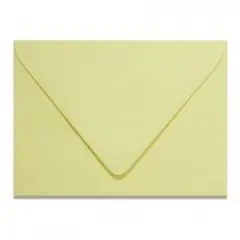 Colorplan SORBET YELLOW - 91 Lb. / 135 gsm / 8 pts Matte Premium Cardstock Paper Text A2 Euro Flap Envelopes Bulk Pack of 250