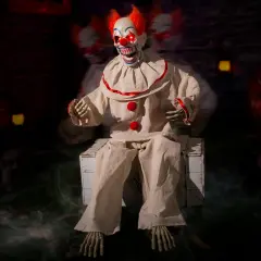 Halloween Animatronic Sitting Clown