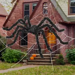 Halloween Spider Web Decorations with 59" Giant Spider