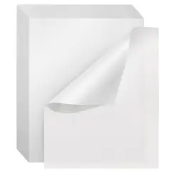 100 Pack 16 x 20-Inch Glassine Paper Sheets - Pastelmat Achival for Protecting Artwork, Photographs, Documents and DIY Crafts White
