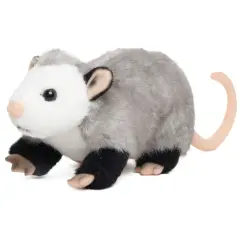 Bearington Collection Harry Plush Opossum Stuffed Animal, 9 Inch, For Ages 1-14 Grey