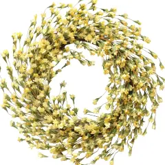 18" Forsythia Wreath &ndash; Rustic Farmhouse Spring & Summer D&eacute;cor Yellow