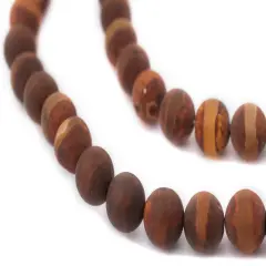The Bead Chest Striped Sphere Tibetan Agate Beads (10mm)