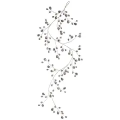 48" Metal Jewel Garland: Silver