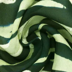 Ink Green-Multi Famous Designer Zebra Printed Viscose Chiffon Fabric By the Yard