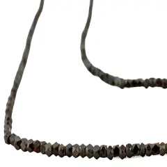 Cornerless Cube Beads - 2mm Faceted Metal Spacers (Antiqued Copper)