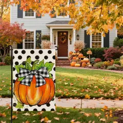 Hello Fall Pumpkin Garden Yard Flag 12x18 Inch