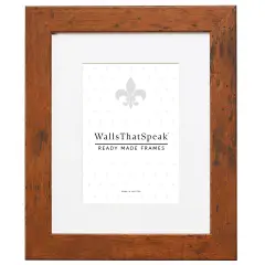 Bauhaus 125 1.25", Light Walnut Matted Picture Frame by wallsthatspeak