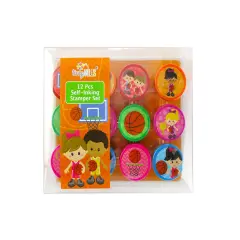 TINYMILS 12 Pcs Basketball Stamp Kit