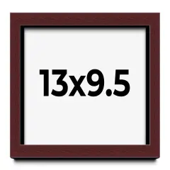 Photo Size Shadow Box 1.5" Depth Brown Picture Frame - UV Acrylic, Backing, Hanging Hardware