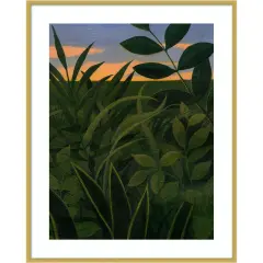 Tropical Dusk II by Grace Popp Wood Framed Wall Art Print