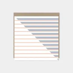 Modern Stripe Square Card III