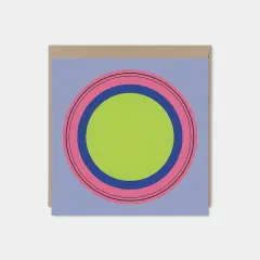 Color Block Square Modern Art Card VIII