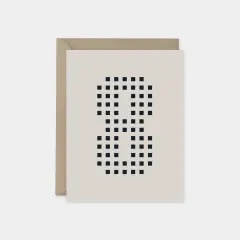 Age 8 Dotted Number Square Birthday Card