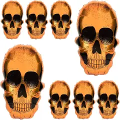 8 Pieces Halloween Skull Foil Balloons - 23.6 Inch