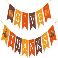 Give Thanks Banner (Multicolor)