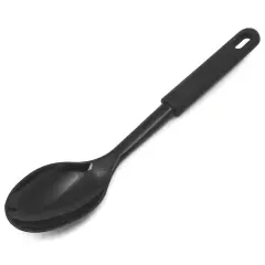 Chef Craft 11.5" Basic Heat Resistant Nylon Solid Serving Spoon Black