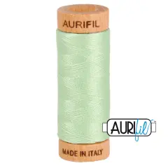 Pale Green (2880) | 80wt Small Spool (274M / 300Y) | Aurifil Thread