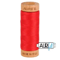 Red (2250) | 80wt Small Spool (274M / 300Y) | Aurifil Thread