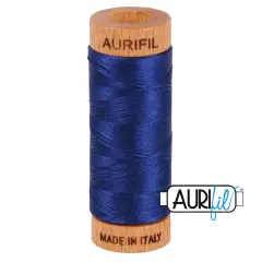 Dark Navy (2784) | 80wt Small Spool (274M / 300Y) | Aurifil Thread