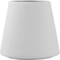 Simple Vase for Flowers Plants, Matte Vases for Modern Table Shelf Home Decor Wedding Boho Decor, 6" H Frosted Elegant Ceramic Vase for Pampas Grass Fluffy Stem Bouquet Lavender Flowers (White, 1)