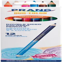 Duo-Colored Pencils, 12 Assorted Colors, 16 Count