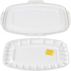 Air Tight Mixed Media Color Palette - Stay Wet Palette for Acrylic Painting, Oil Colors, Water Colors, Alcohol Inks - Easy to Clean 23-Wells (5 X 9 Mixing Area)