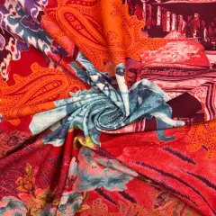 1 Yard Exotic Collage Print Spandex Fabric Swimwear Dancewear Leggings Activewear 58/60 Inches Wide