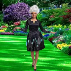 Womens Classic Ursula Sea Witch Halloween Costume, Peafect for Themed Events