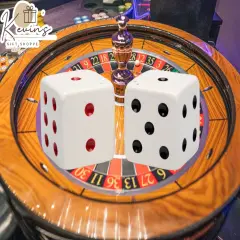 Hand Painted Ceramic Dice Salt & Pepper Shakers, Home D&eacute;cor, Gift for Him, Gift for Dad, Kitchen D&eacute;cor, Game Room Decor