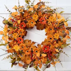 22 Inch Artificial Fall Wreath