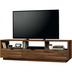 Walnut Finish TV Stand for TVs up to 70 Inch with Storage