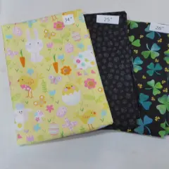 Chicks Clover Black Fabrics 2yd 13in Last the Best End of Bolt