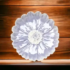 Ceramic Dahlia Flower Plates - Set Of 2, Home D&eacute;cor, Gift for Her, Gift for Mom, Nature Lover D&eacute;cor, Cottagecore, Cafe Decor