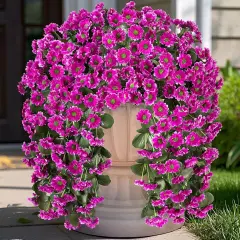 Artificial Summer Bushes Fake Hanging Flowers Plants for Outdoor Summer Decoration