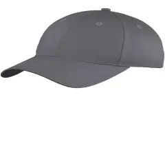 Port & Company&reg; Six Panel Unstructured Twill Cap Charcoal