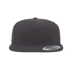 YP Classics&reg; Adult Flat Visor Classic Snapback Cap DARK GREY