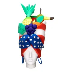 USA Carmen Miranda Hat Vibrant & Patriotic Party Accessory