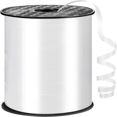 White Curling Ribbon 1/5 Inch Balloon String Ribbon Thin Ribbon for Art Crafts Gift Wrapping