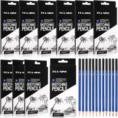 120 Pcs Graphite Sketch Pencil Set (8B - 5H) Professional Drawing Pencils for Beginners Pro Artists Drawing Art, Sketching
