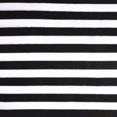 1 Yard Half Inch Stripe Print Poly Cotton Classic Pattern Fabric 58 /59 Inches Wide Black