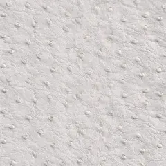 1 Yard Faux Ostrich Vinyl Fabric For Upholstery And Handbags 54 Inch Wide White