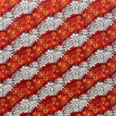1 Yard Diagonal Tiare Lei Fabrication, 100% Polyester Fabric, 36in L x 45in W Coral Red