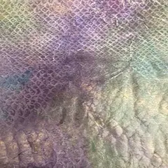 1 Yard Medusa Velvet Foil Fabric Glitter Dot 3D Print Spandex for Costumes, Dancewear & Cosplay 60" Wide by Spandex Palace Royal Purple Combo